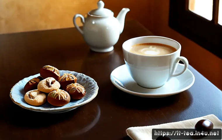 다과와 초콜릿 - Photorealistic Italian afternoon tea table in a sunlit Tuscan home, elegant ceramic plate with assor...